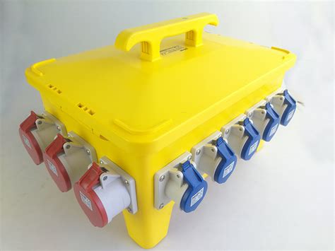 construction electrical spider box|portable temporary power distribution box.